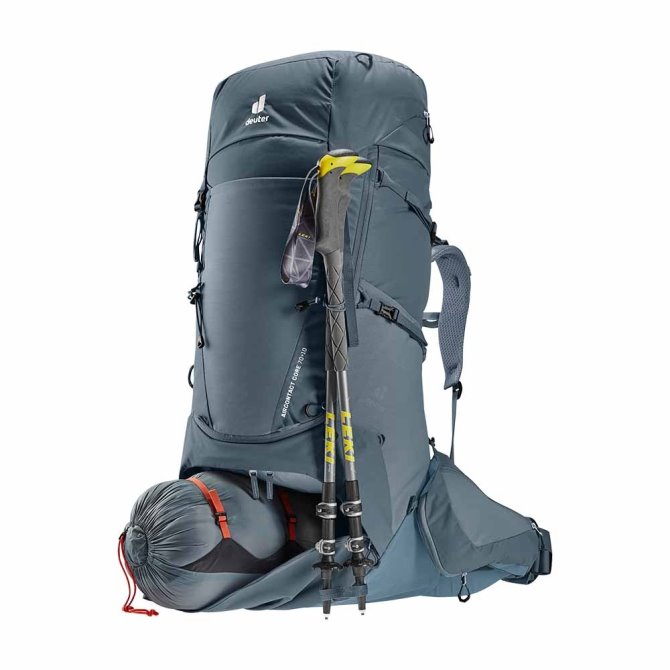 Grafito-lutita Deuter Aircontact Core 70+10