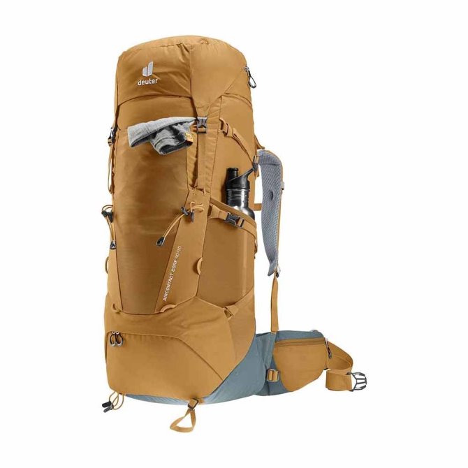 Aircontact Core 40+10 Grafito-esquisto/almendra-verde Azulado Deuter